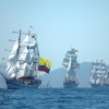 Guayas, Elcano y Cuauhtemoc navegando en Río de Janeiro